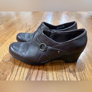 Clarks Side Zip Mules